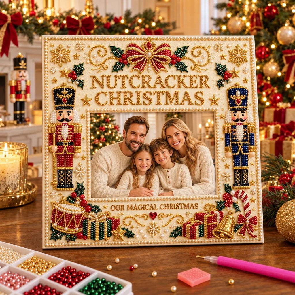 🎄❤️ DIY Christmas Pearl Art Photo Frame – Create Memories Together(📦Buy 2 Free Shipping)