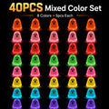 Glow-in-the-Dark Mini Ghosts – 8-Colour Halloween Mix
