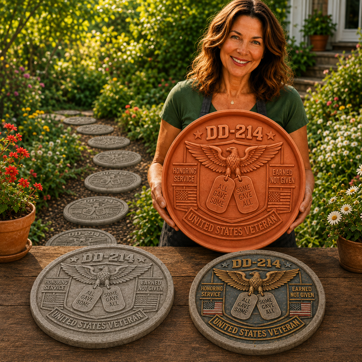 DD-214 Veteran Honor-Make Your Garden Truly One of a Kind (📦Buy 2 Free Shipping)