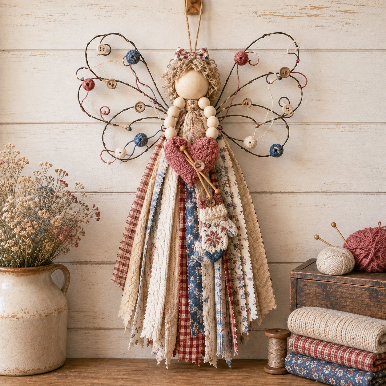 Angel Fabric Hanging DIY Kit