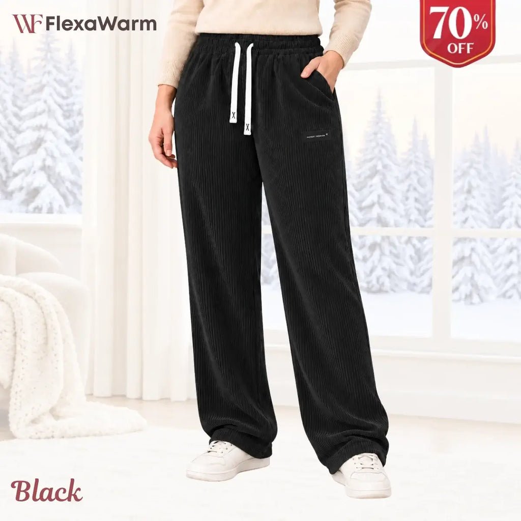FlexaWarm - Cozy Stretch High-Waisted Corduroy Pants for Seniors