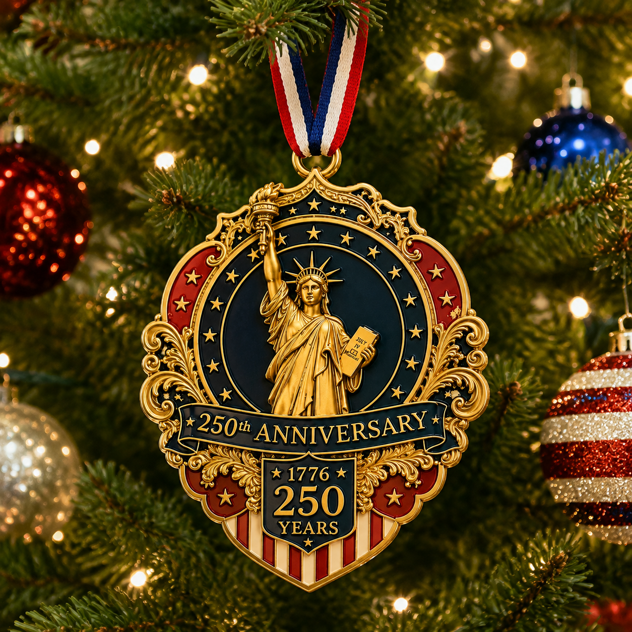 🔥Statue of Liberty 250th Anniversary Christmas Tree Ornament