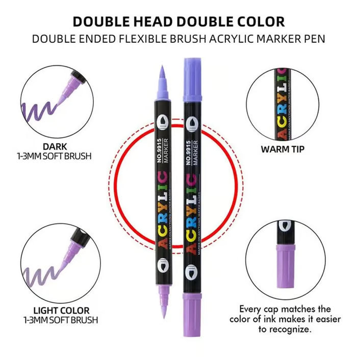 🎨Last Day Promotion 49% OFF🔥Double-Ended Art Markers for Professionals & Beginners!
