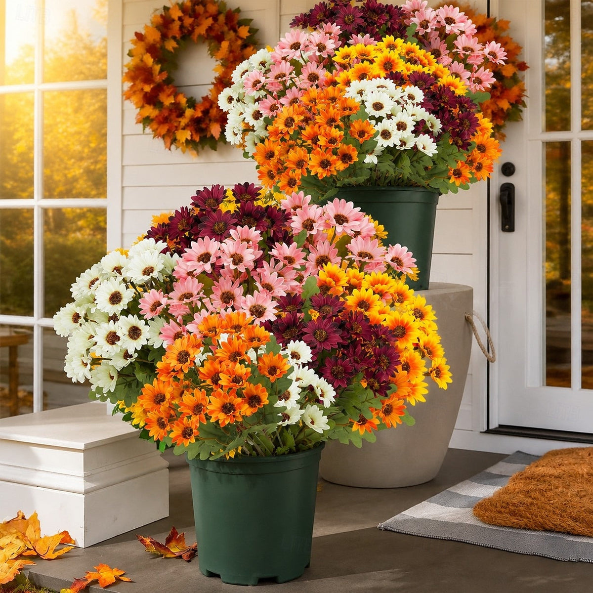 🔥 Limited Stock 49% OFF 🔥 - Artificial Outdoor Mums Flowers - UV resistant, Waterproof, Windproof🌼