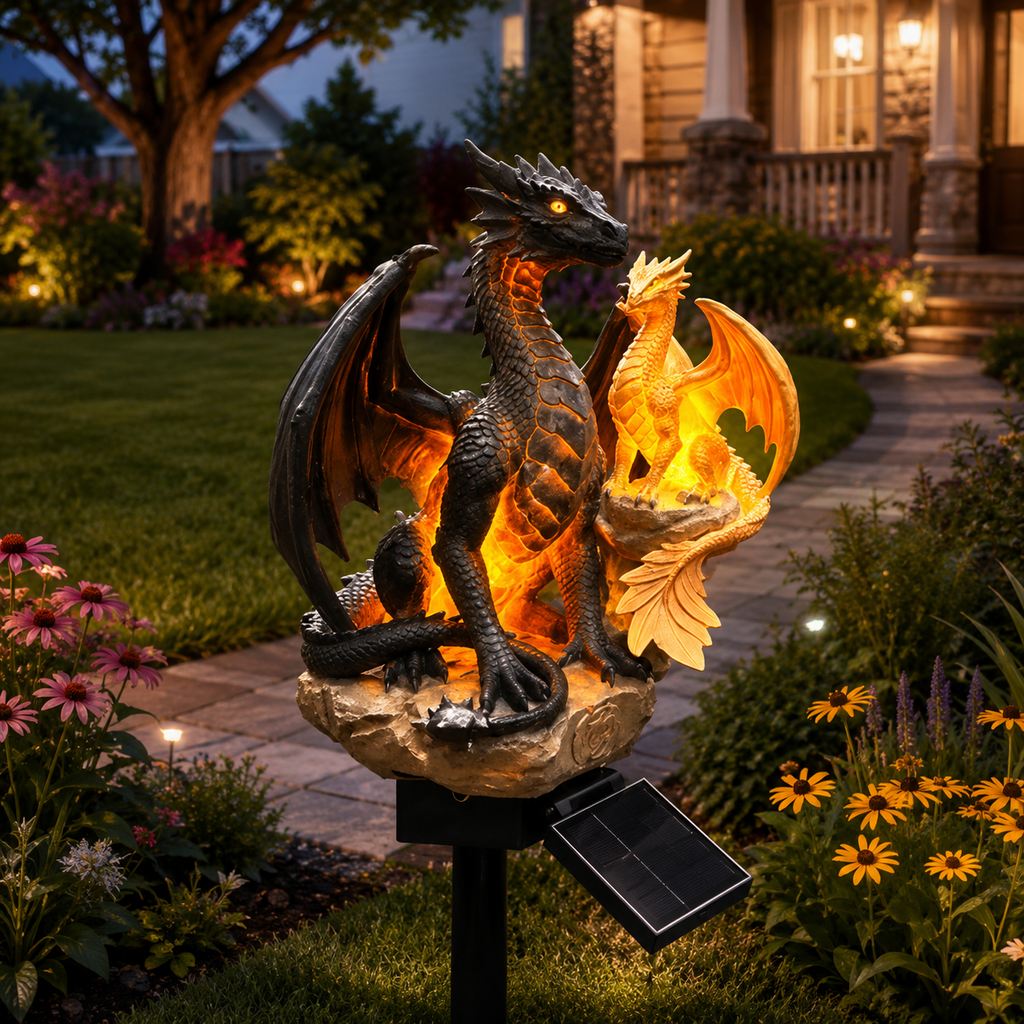 Amethyst Crystal Dragon✨️Solar Dragon Crystal Garden Light
