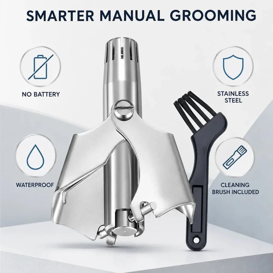 ✂️NEW Manual Nose Hair Trimmer – Precision Grooming. No Battery Needed.