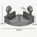Triangle Suction Cup Shower Caddy ✨No Drill Wall Mount Bathroom Corner Storage Basket