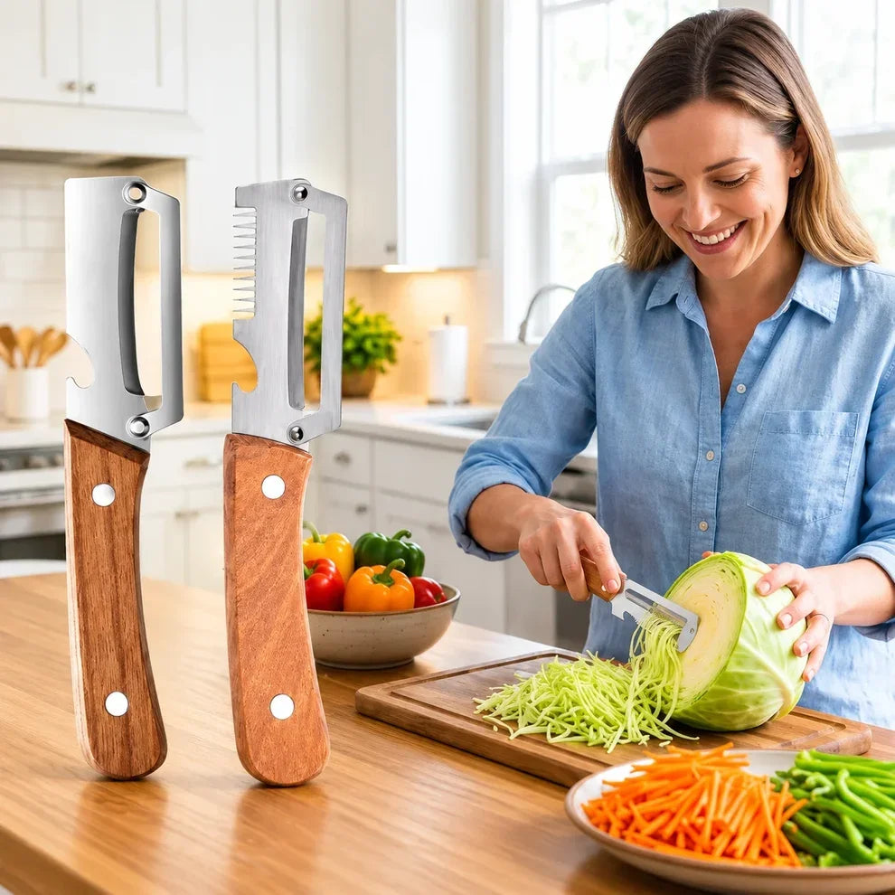 ✨🏆Hot Sale 🔥 Avelynis™ 3-in-1 Zero-Snag Vegetable Peeler – Tough Skins Off Fast, Less Food Wasted