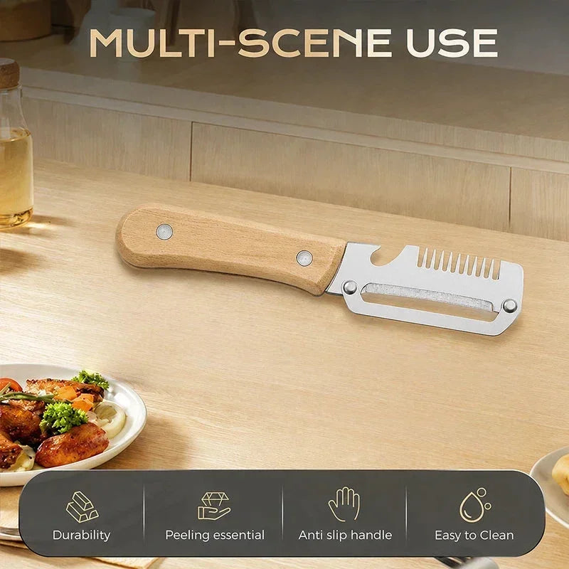 ✨🏆Hot Sale 🔥 Avelynis™ 3-in-1 Zero-Snag Vegetable Peeler – Tough Skins Off Fast, Less Food Wasted