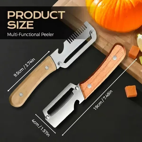 ✨🏆Hot Sale 🔥 Avelynis™ 3-in-1 Zero-Snag Vegetable Peeler – Tough Skins Off Fast, Less Food Wasted