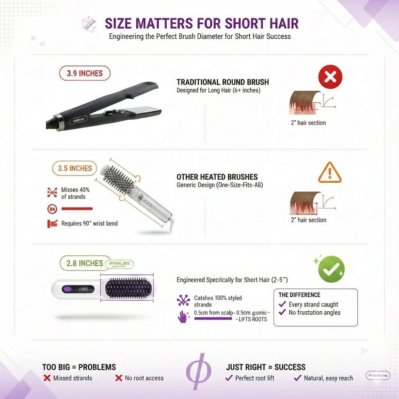 Black Compact Portable Heated Comb Straightener - USB Type-C Charge, 3 Heat Modes, Lightweight Wireless Adjustable Tool for Smooth, Frizz-Free Hair (Portable Hair Straightener for Travel)