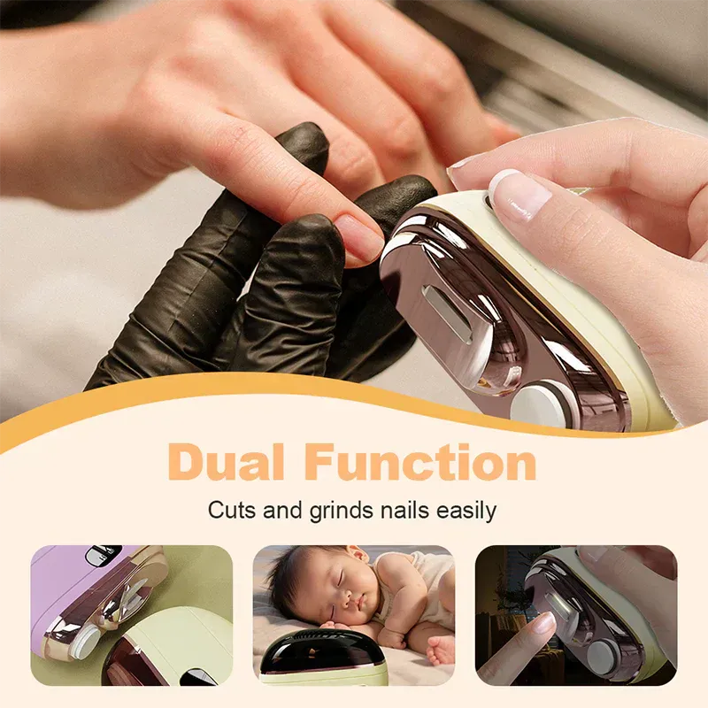 2-in-1 Smart Electric Nail Clipper & Polisher 🌟