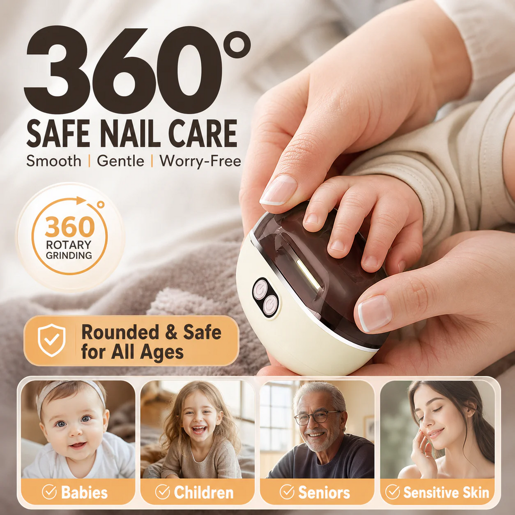 2-in-1 Smart Electric Nail Clipper & Polisher 🌟