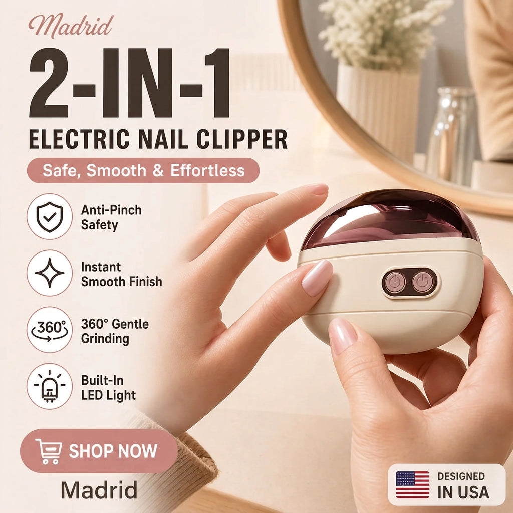 2-in-1 Smart Electric Nail Clipper & Polisher 🌟