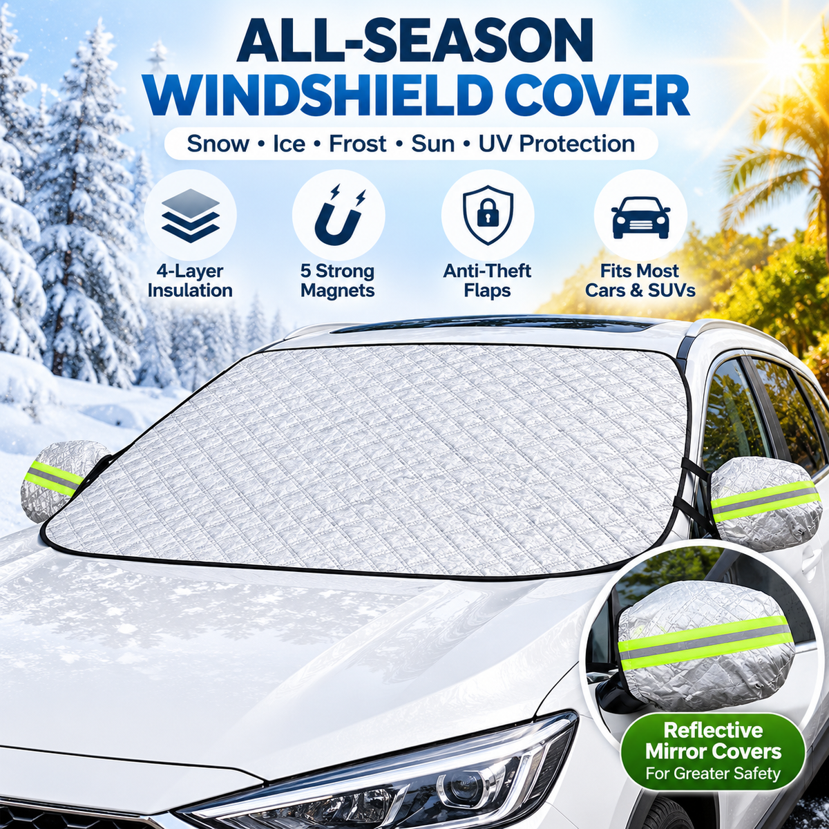 ❄️Car Windshield Snow Cover – Be Ready Before the First Snow