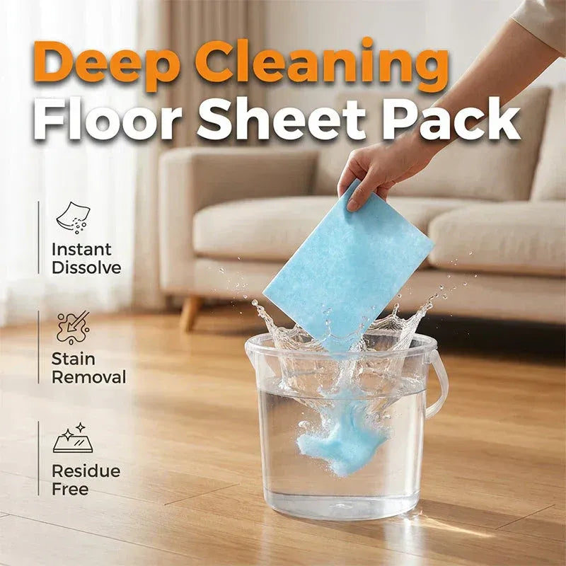 🔥Water-Soluble Floor Cleaning Sheets