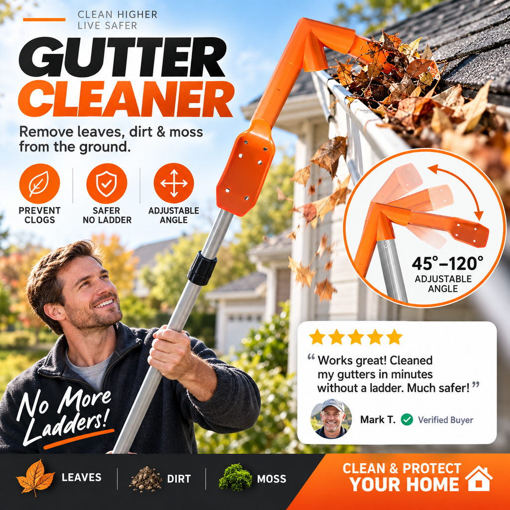 🔥50% OFF🔥No-Climb Gutter Cleaning Tool